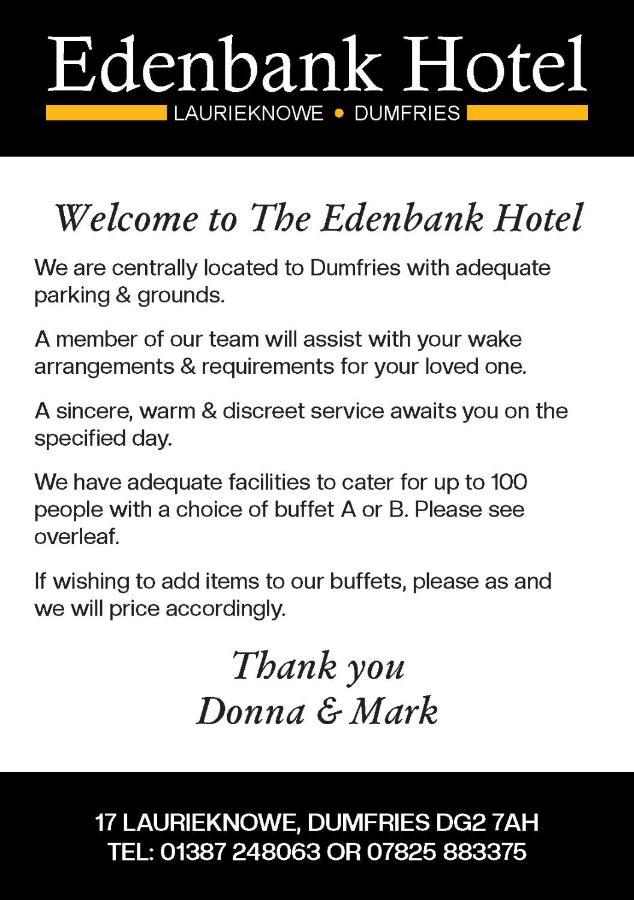 Edenbank Hotel Dumfries Buitenkant foto